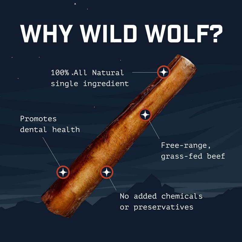 BullyBites™ 12” Natural Dog Chew Sticks – 5 lb Pack