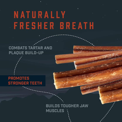 BullyBites™ 12” Natural Dog Chew Sticks – 5 lb Pack